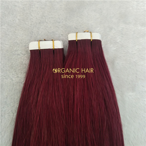 Wholesale tape in human hair extensions and good reviews 99J X37